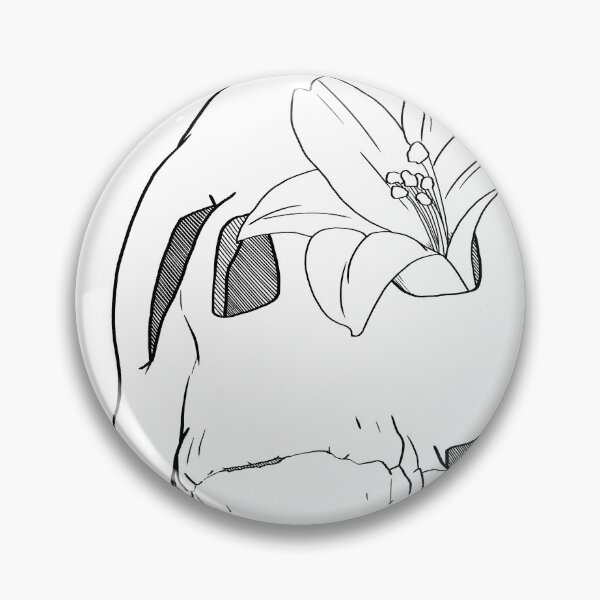 Item preview, Graphic Style Skull with Lily  designed and sold by Saanis.