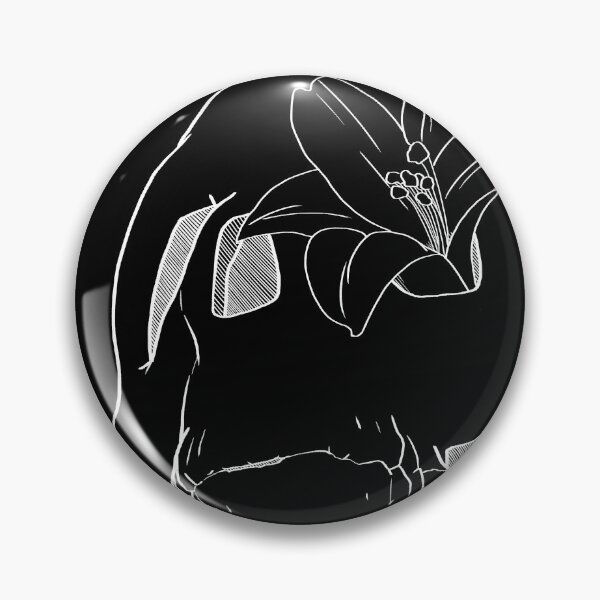 Item preview, Graphic Style Skull with Lily in White designed and sold by Saanis.