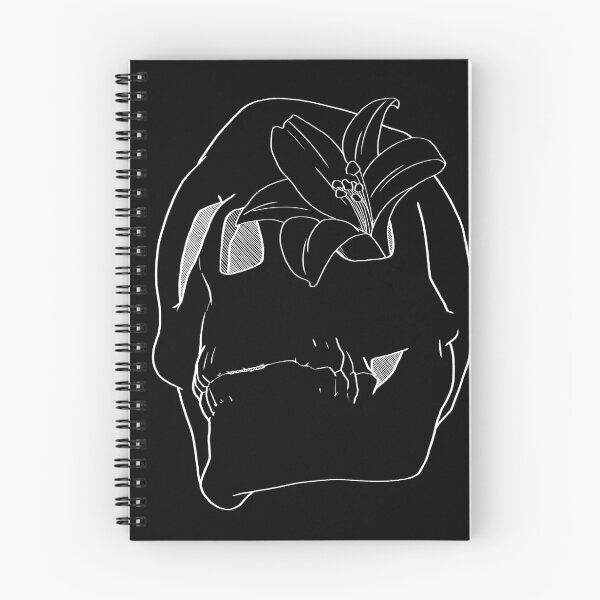 Item preview, Graphic Style Skull with Lily in White designed and sold by Saanis.