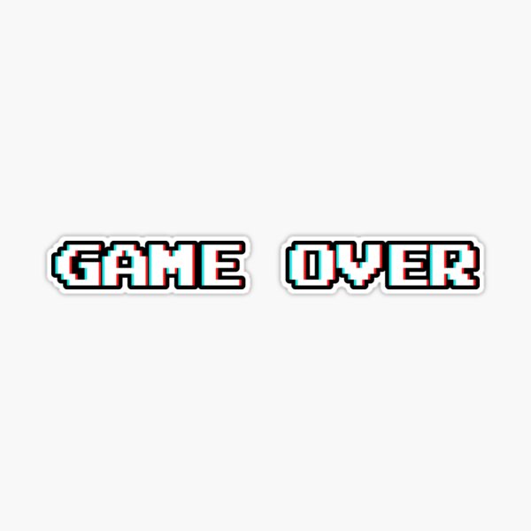 Game Over Pixel Sticker by created by South for iOS & Android