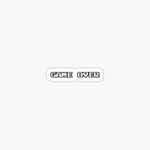 Game Over Pixel Sticker by created by South for iOS & Android