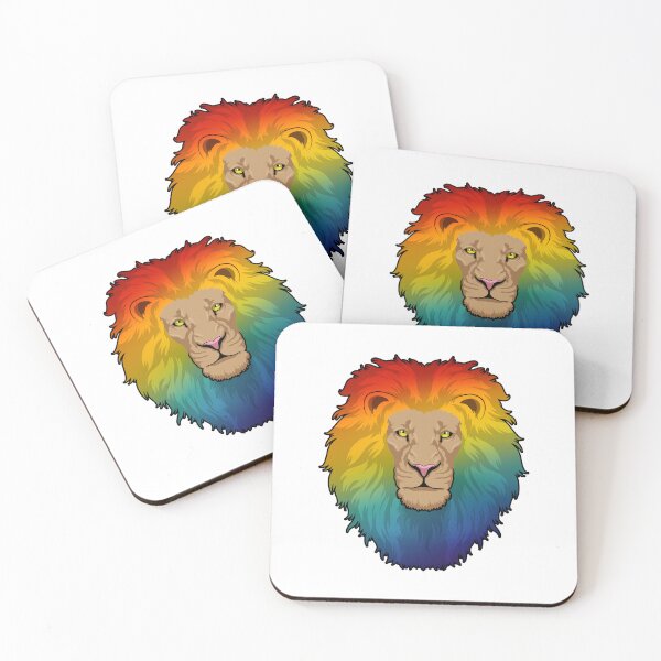 Item preview, Lion in Rainbow Colours designed and sold by Snabdesign84.