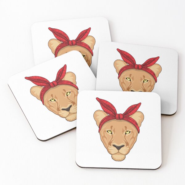 Item preview, Lioness with Bandana designed and sold by Snabdesign84.