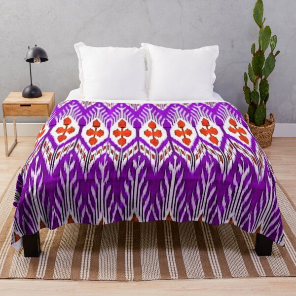 Item preview, Beautiful flower Uzbek ikat patterns - Ikat uzbek designed and sold by LeFabriqueOuz.