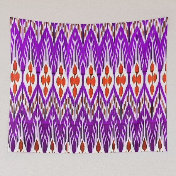 Artikelvorschau, Schöne usbekische Ikat-Blumenmuster - usbekisches Ikat entworfen und verkauft von LeFabriqueOuz.
