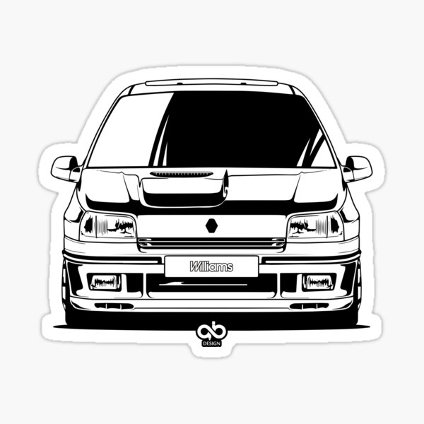 Clio 4RS Sticker by VinnyArtworks