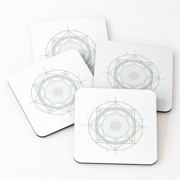 Item preview, Karmic Light Code - Astral Compass (Green/Teal Recolor) designed and sold by LunaDawnArt.