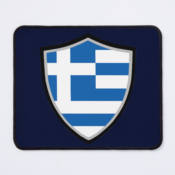 Item preview, Greek shield flag designed and sold by P-I-R.