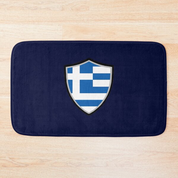 Item preview, Greek shield flag designed and sold by P-I-R.