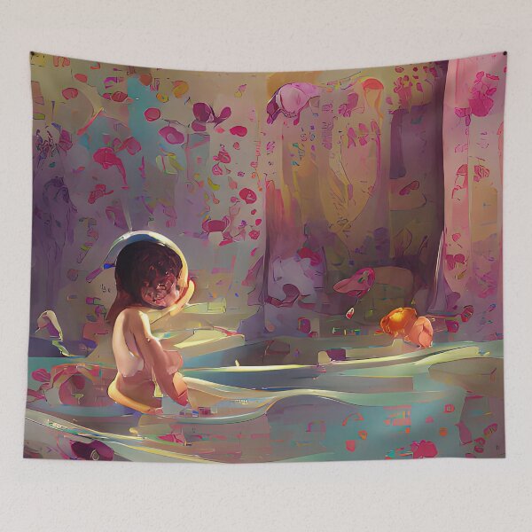 Item preview, Little Girl in a Moat designed and sold by PlacidHinds.