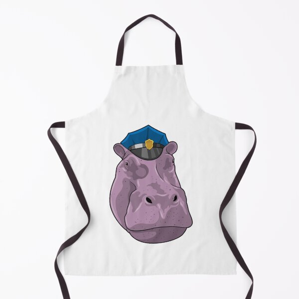 Item preview, Hippo as Police officer Police designed and sold by Snabdesign84.