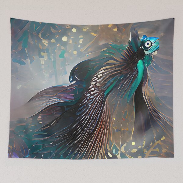 Item preview, Alien peacock designed and sold by PlacidHinds.