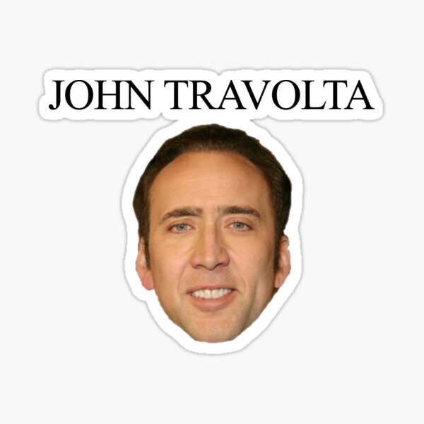 Vista previa del artículo con la obra «john travolta nicolas jaula», diseñado y vendido por LandaMacorn.