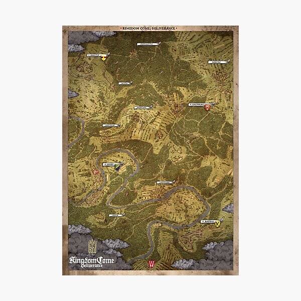 Item preview, Kingdom Come Deliverance Map designed and sold by The Pathfinders.