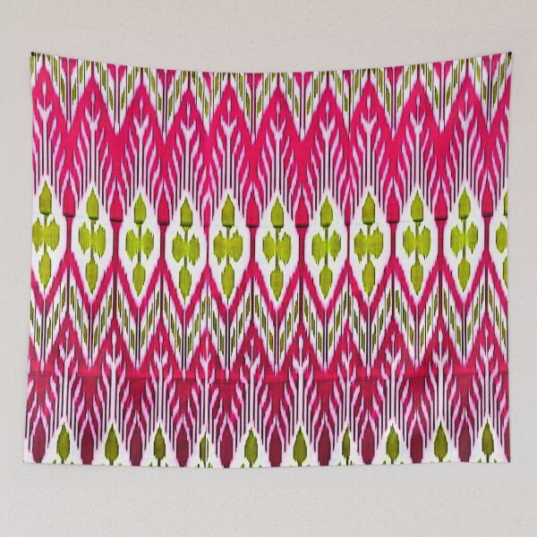 Artikelvorschau, Schöne usbekische Ikat-Blumenmuster - usbekisches Ikat entworfen und verkauft von LeFabriqueOuz.