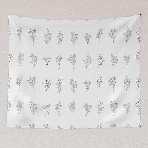 Item preview, ink wild flowers designed and sold by blar-417.