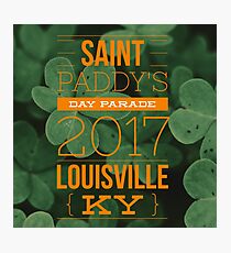 Saint Paddy's Day Clovers Photographic Print