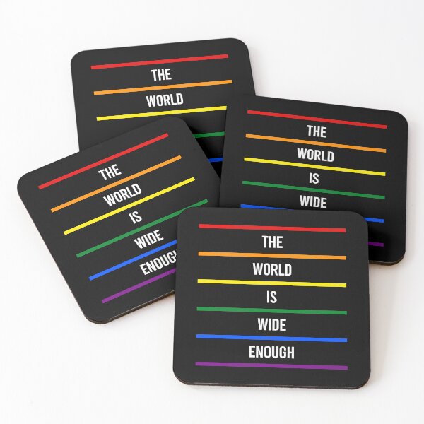 Item preview, The world is wide enough LGBT flag designed and sold by JohnGrandon.