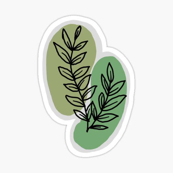 Hand Drawn Floral Arrangement Sticker — Sage & Oak