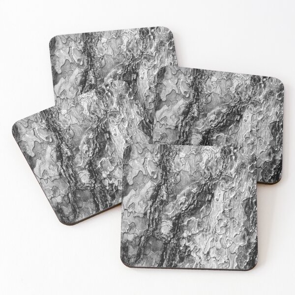 Item preview, Tree Bark Black and White Surface Texture designed and sold by CarolinaReina.