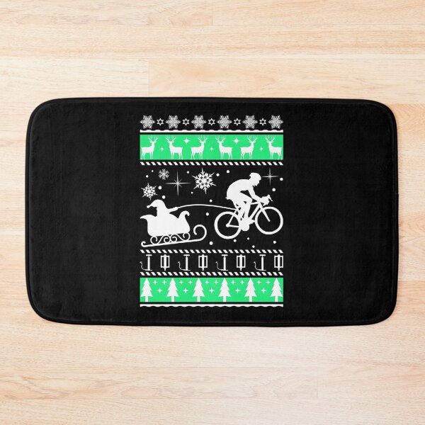 Item preview, Funny Cycling Carrying Xmas Santa Claus Sticker designed and sold by batesyadi3.