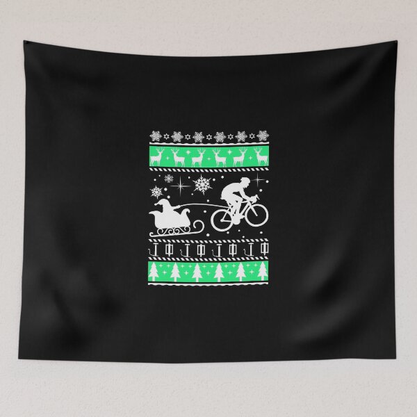Item preview, Funny Cycling Carrying Xmas Santa Claus Sticker designed and sold by batesyadi3.