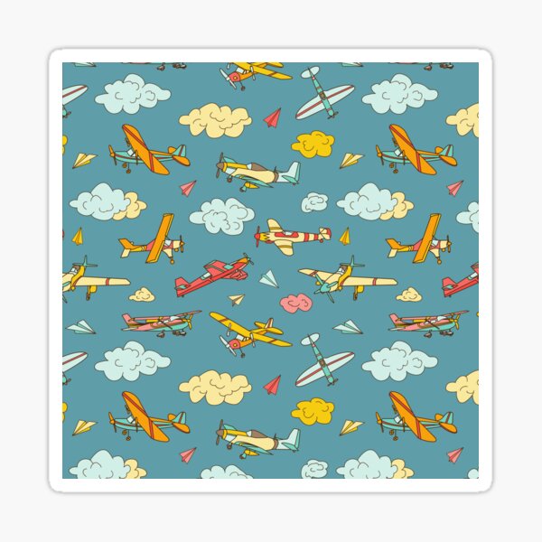 Item preview, Cloudy Airplane Sky designed and sold by PeachyLitchi.