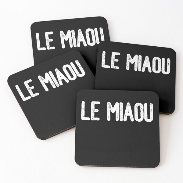 Item preview, Le Miaou (White Text) designed and sold by meowmeup.