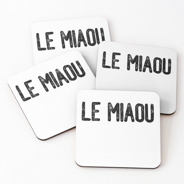 Item preview, Le Miaou (Black Text) designed and sold by meowmeup.