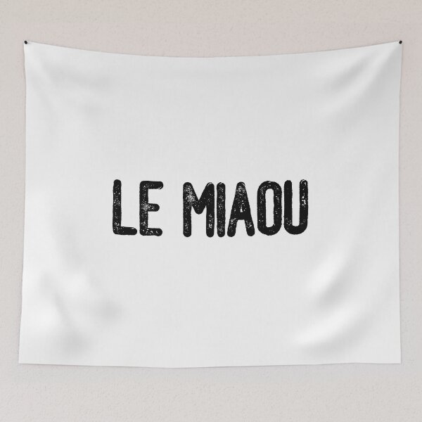Item preview, Le Miaou (Black Text) designed and sold by meowmeup.