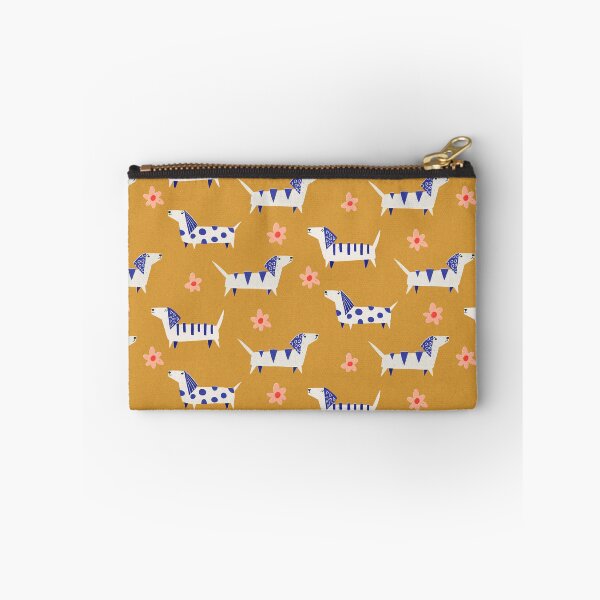 Item preview, Cute Retro Dachshund Paper Cut Pattern with Daisy flowers designed and sold by wecouldall-be.