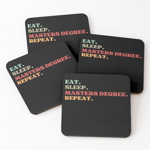 Item preview, FUNNY EAT SLEEP MASTERS DEGREE REPEAT QUOTE - BEST GIFT FOR MASTERS DEGREE STUDENTS  designed and sold by MeDoryaShop.