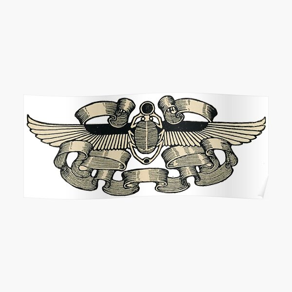 &ldquo;Egyptian Scarab&rdquo; Poster for Sale by elevens | Redbubble