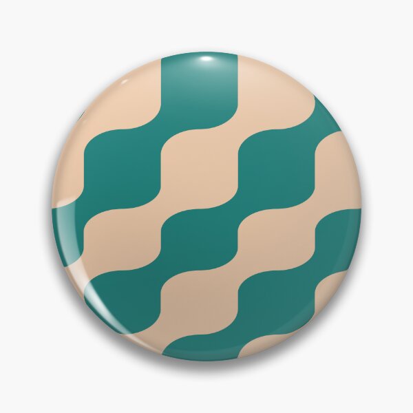 Item preview, Funky Vintage Green Waves designed and sold by Hic21.