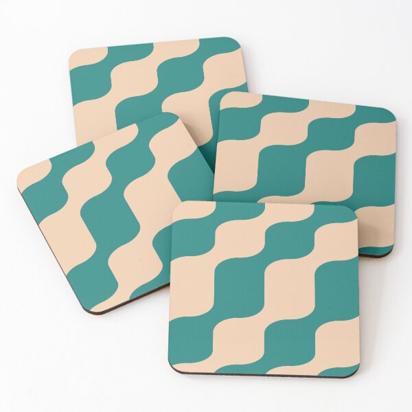 Item preview, Funky Vintage Green Waves designed and sold by Hic21.
