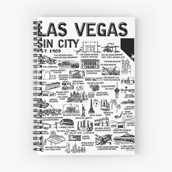 Item preview, Las Vegas Map  designed and sold by fiberandgloss.