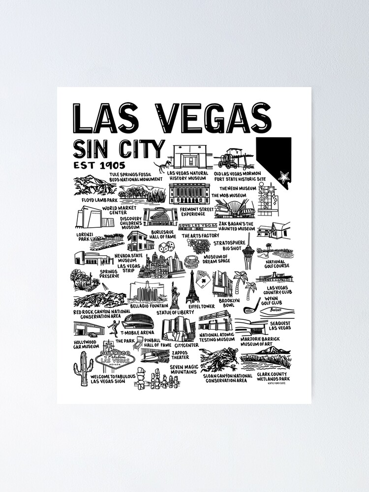 Map of Las Vegas, Nevada iPhone Case - Blanc Space