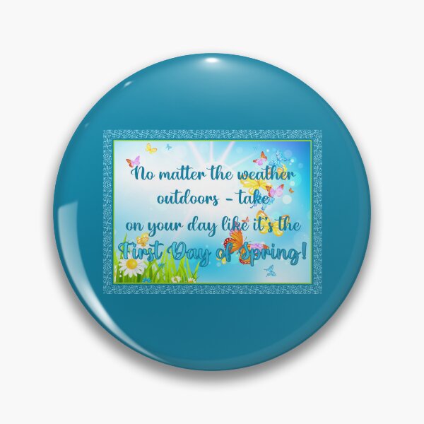 Item preview, ...First Day of Spring! (on Blue) designed and sold by PawsitiveMum.