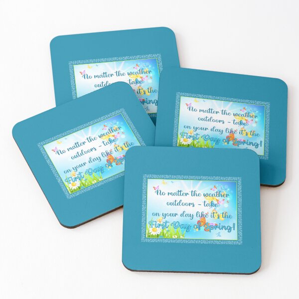 Item preview, ...First Day of Spring! (on Blue) designed and sold by PawsitiveMum.