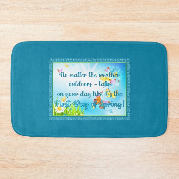 Item preview, ...First Day of Spring! (on Blue) designed and sold by PawsitiveMum.