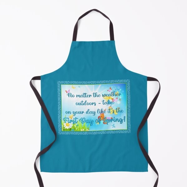 Item preview, ...First Day of Spring! (on Blue) designed and sold by PawsitiveMum.