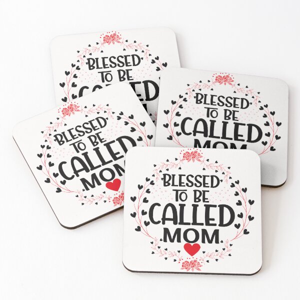 Item preview, Blessed To Be Called Mom Quote In Beautiful Floral Frame. designed and sold by SidhuKeet1.