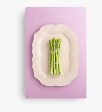 Fresh green asparagus Canvas Print