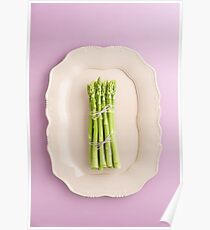 Fresh green asparagus Poster