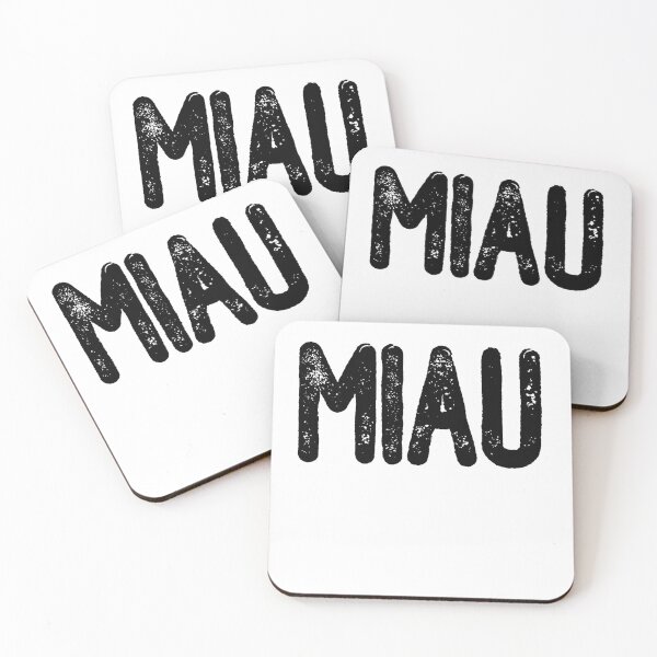Item preview, Miau (Black Text) designed and sold by meowmeup.