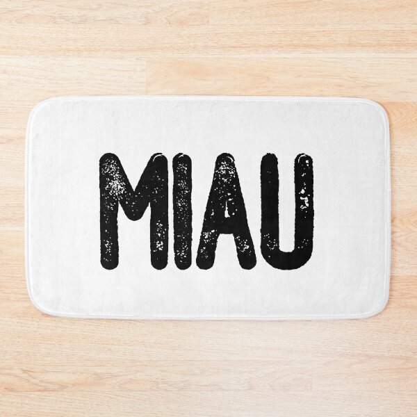 Item preview, Miau (Black Text) designed and sold by meowmeup.
