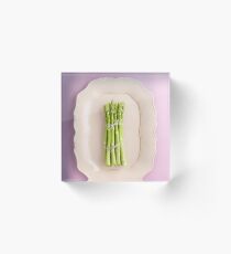 Fresh green asparagus Acrylic Block