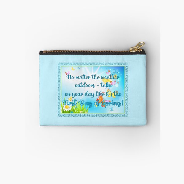 Item preview, ...First Day of Spring! on Lt. Blue designed and sold by PawsitiveMum.