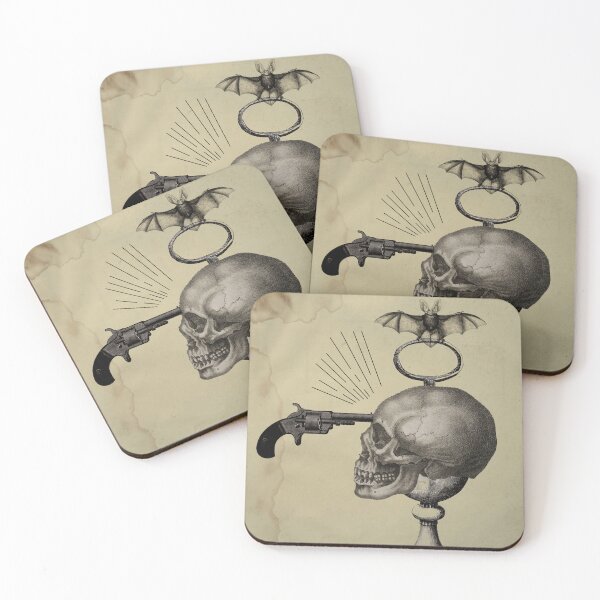 Item preview, Shot in the skull horror vintage design  designed and sold by SatyaBramha.