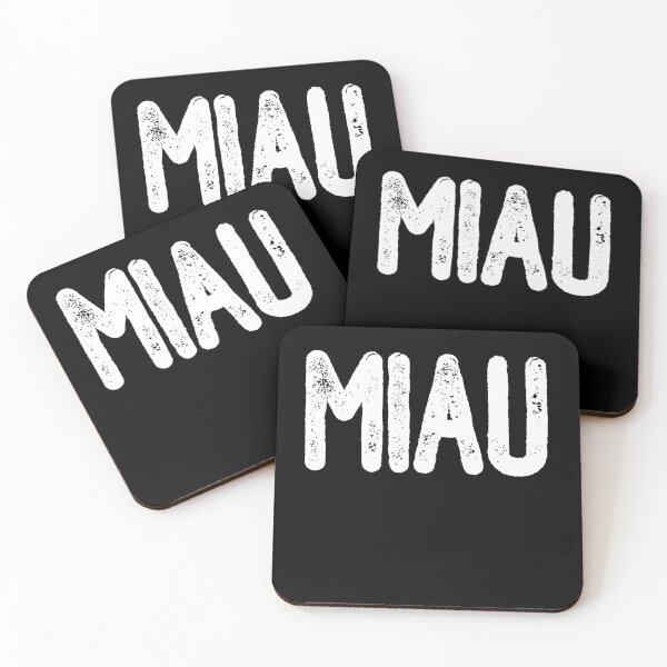 Item preview, Miau (White Text) designed and sold by meowmeup.